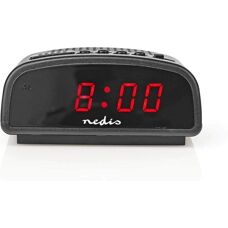 Réveil numérique Nedis - Grand affichage LED, secteur, snooze