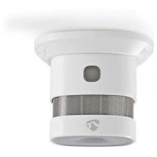Nedis White Zigbee Smoke Detector - 10 Year Sensor - Compact