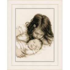Vervaco Baby and Sister Cross Stitch Kit - Cross Stitch Kit