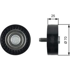 Ashika Drive Belt Tensioner Pulley - Drive Belt Tensioner Pulley