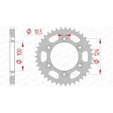AFAM Stål Standard Rear Sprocket - 525, Unisex - Bagdrev