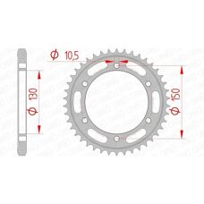 AFAM Standaard Rvs Achtertandwiel 12606 - 525 - Unisex