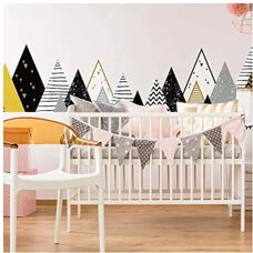 AMBIANCE STICKER Skandinavische Bergwandsticker - 80x135cm