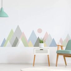 Ambiance-klistermärken Skandinaviska Berg 60x90cm