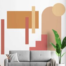 AMBIANCE STICKERS Wandaufkleber Palace Abstrakt - 210x90cm