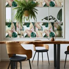 Sticker Opaco Foglie Tropicali Privacy Finestra - 40x200cm