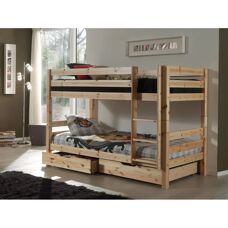 VIPACK Pino Etagenbett mit Stauraum - Kindermöbel