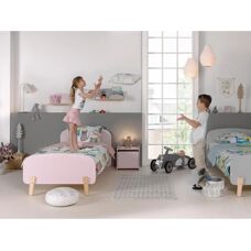 VIPACK Kiddy Kinderbett - Rosa - 90x200cm - Kinderbett
