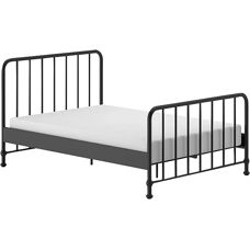 VIPACK Bronxx Metallbett - Schwarz Matt - Kindersicher