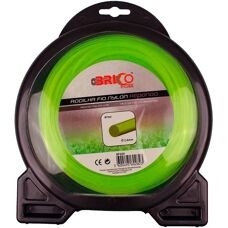 Bricoferr BF100 String Trimmer Line - Nylon, 2.4mm, 87m