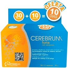 Cerebrum Forte 30+10 Cápsulas - Suplemento para o cérebro