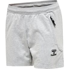 Hummel Hmlmove Grid Cotton Shorts Woman - Grey Melange - S