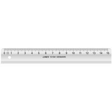 Linex 1015M Lineal - 150 mm, Gennemsigtig Grå, SAN, 1 stk.