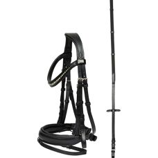HorseGuard Cryll Trense - Pull-back Schwarz X-Full
