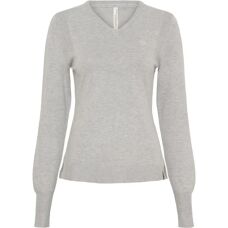 CATAGO Teagan Hellgrau/Melange Strickpullover - L