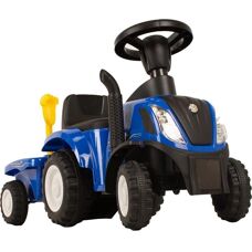 BabyTrold Traktori Ride-On - Sininen - Kestävä Muovi, Matala Korkeus