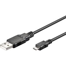 MicroConnect USB A/Micro USB B 1,8 m Kabel - USB 2.0 - Sort