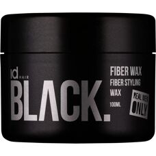 IdHair Black Fiber Wax - Stærk hold hårvoks til mænd
