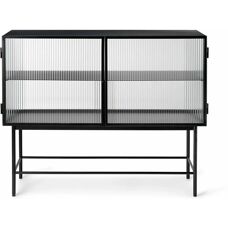 Credenza Ferm Living Haze - Vetro Reeded/Nero