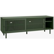 Kiso metall-TV-bord - olivgrön - 160cm