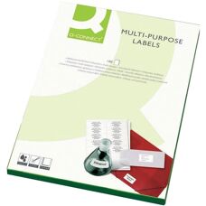 Q-Connect KF01132 Multianvändningsetiketter - 1600 Vit