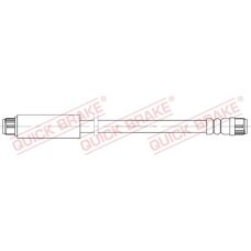 Quick Brake Brake Hose 368mm M10x1 for Citroën Jumpy Peugeot