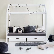 HOPPEKIDS ECO Dream Kinderbett - 90x200 - Weiß - Massivholz