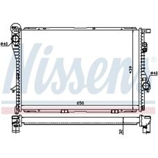 NISSENS 60603A Αλουμινένιος ψυκτικός θερμαντήρας