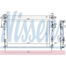 NISSENS 63816 Aluminium Radiator - Kylsystema