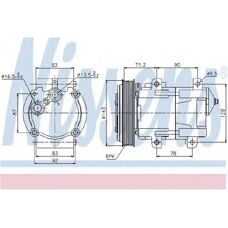 NISSENS AC kompresor - Model 89059 - Pro Transit Chassis