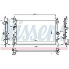 NISSENS 630786 Aluminium Kühler - Kühlsystem