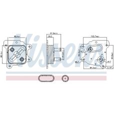 NISSENS 91436 - Răcitor de ulei - Compatibil cu Nissan