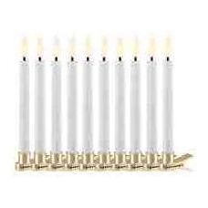 Candele LED Natalizie Sirius Bianche - 10 pz