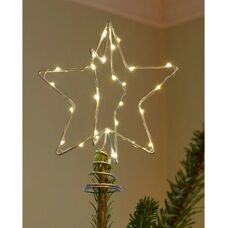 Sirius Silber LED Weihnachtsbaumspitze - Dekorationslicht