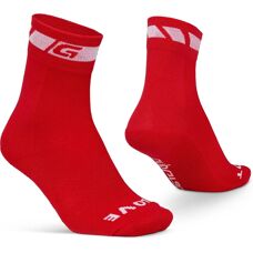 Chaussettes GripGrab M Rouge Mi-Saison Respirantes
