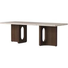 Audo Copenhagen Androgyne Lounge Table - Naturlig eik / Steinmarmor - 120x45 cm