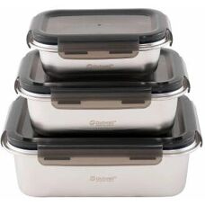 Set di contenitori Outwell Camper Food - Acciaio inossidabile