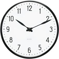 Arne Jacobsen Station Veggur - Svart/Hvit - 16cm