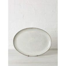 Broste Copenhagen Nordic Sand Oval tallerken - 35cm