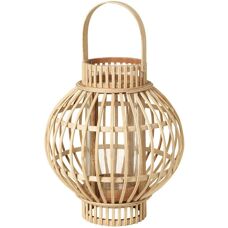 Broste Copenhagen Globus Bambuslykt - Naturlig - Lykte