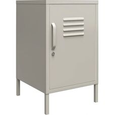 Dorel Home - Bradford Metall-Schließfach Beistelltisch - Grau - Verschiedene Größen & Farben - Beistelltisch