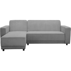 Dorel Home Allie Schlafsofa - Reversierbare Recamiere, grau