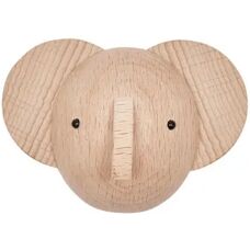 OYOY Mini Elefant Krok Natur - Oppbevaringskrok for Hjem