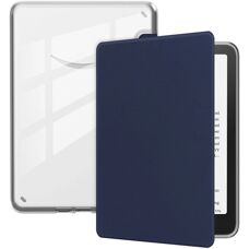 EIDERWOOD Kindle Paperwhite 2024 Flip Cover Gennemsigtig Mørkeblå - Kindle Paperwhite Cover