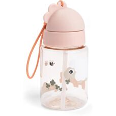 Done By Deer Tiny Farm Sippy Bottle Rose - Drinking Bottle