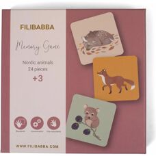Filibabba FI-02172 Læringsleke - Nordisk Dyr Memoryspill