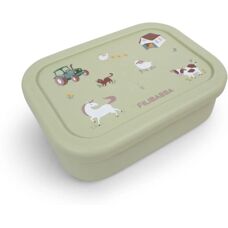 Filibabba Grønn Silikon Lunchboks - 700ml, Barnevennlig