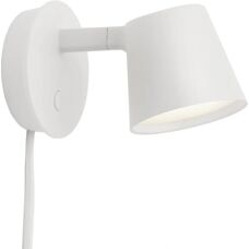 Muuto - Tip hvit justerbar vegglampe - Vegglampe