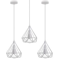 AXHUP Vintage Pendant Lamp 3-Pack - Industrial Style 20cm