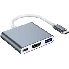 Lippa 3-i-1 60W Multiport USB-C Hub - Sølv